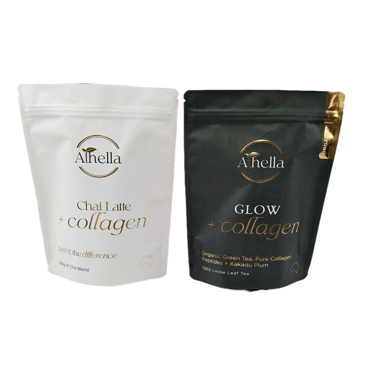 맞춤형 수분 방지 스탠드업 포지 팩트 페이퍼 팩 핫 스탬핑 에코 친화적 냄새 방지 팩 로고