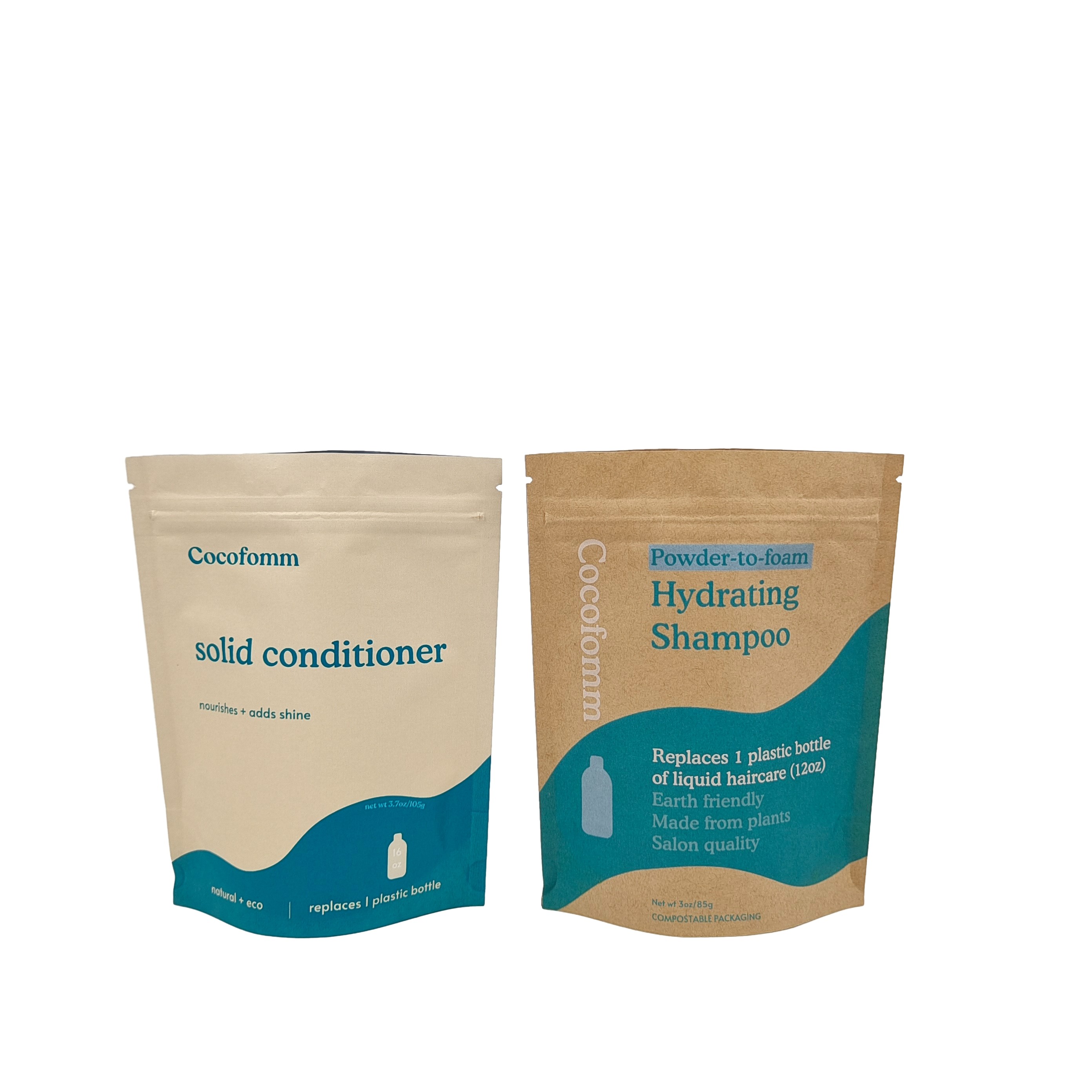 생분해 가능한 도이백 재활용 가능한 사용자 지정 서드업 포스 칩 잠금 크래프트 종이 가방 식용 포장 가방