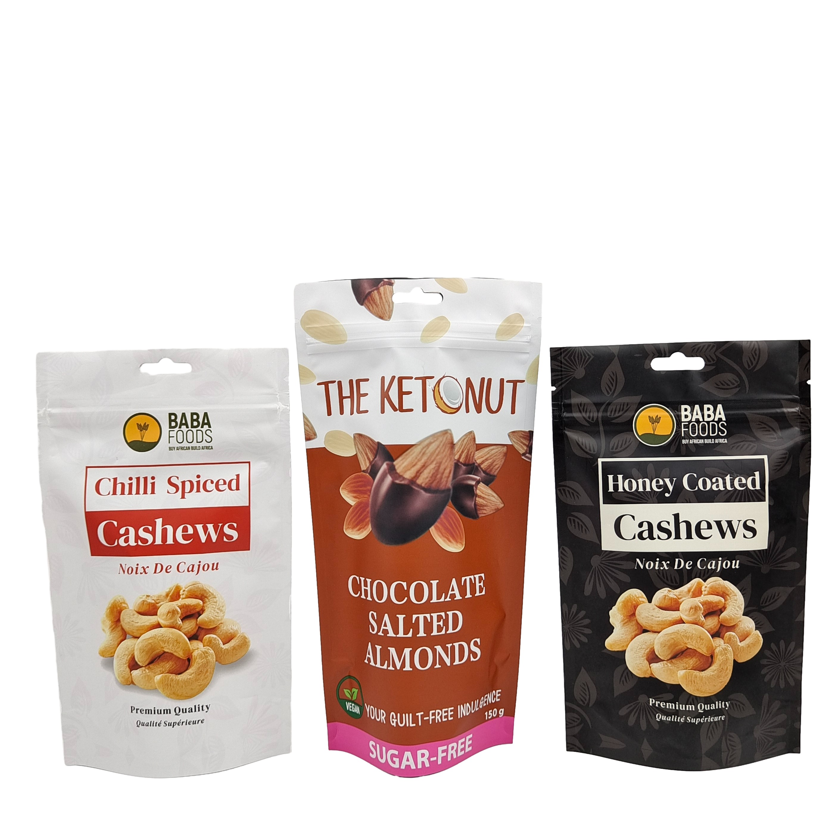 맞춤식 서드업 칩 캐시우넛 초콜릿 음식 가방 알루미늄 엽지 칩 잠금 포장 가방