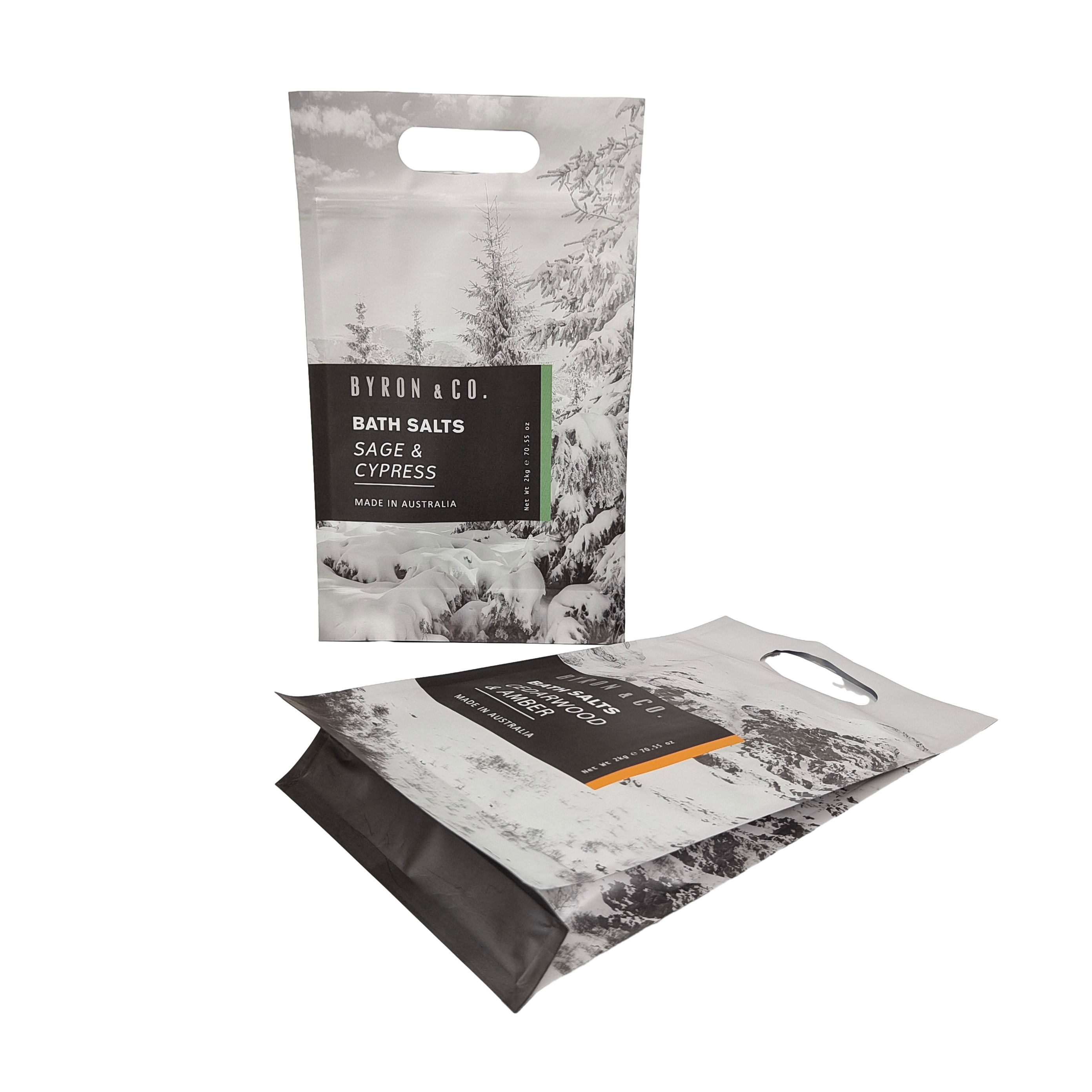 하단 가세트 플라스틱 지프 봉지 플라스틱 정면 평면 하단 가방 식품 포장 사이드 봉지 애완 동물 음식 가방 손잡이