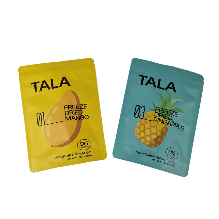 낮은 MOQ 맞춤 캐시우 땅콩 건조 과일 간식 식품 포장 가방 부드러운 터치 마이러 가방