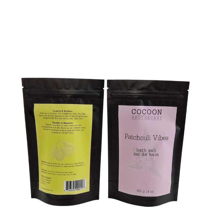 맞춤 인쇄 알루미늄 필름 욕실 소금 향신료 커피 식품 포장 Zip 잠금 서지 포지 플라스틱 Mylar 비누용 가방