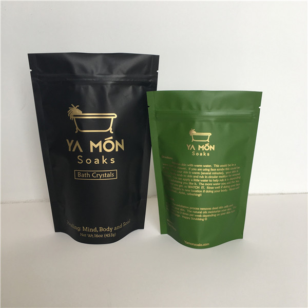 스탠드업/도이 팩 바디 스크럽 가방 포일 포지 포일 팩 팩 팩 욕실 소금