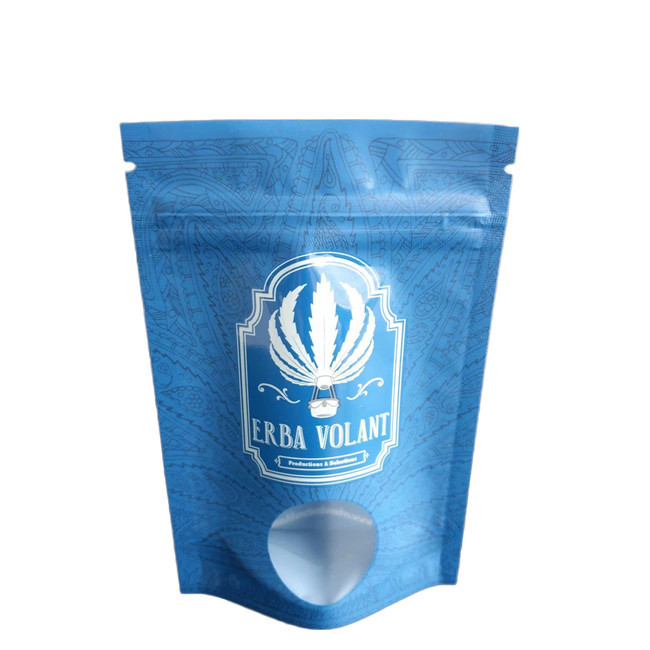 냄새 방지 가방 스팟 UV 반짝이는 창 3.5g CBD 꽃 포장 봉투