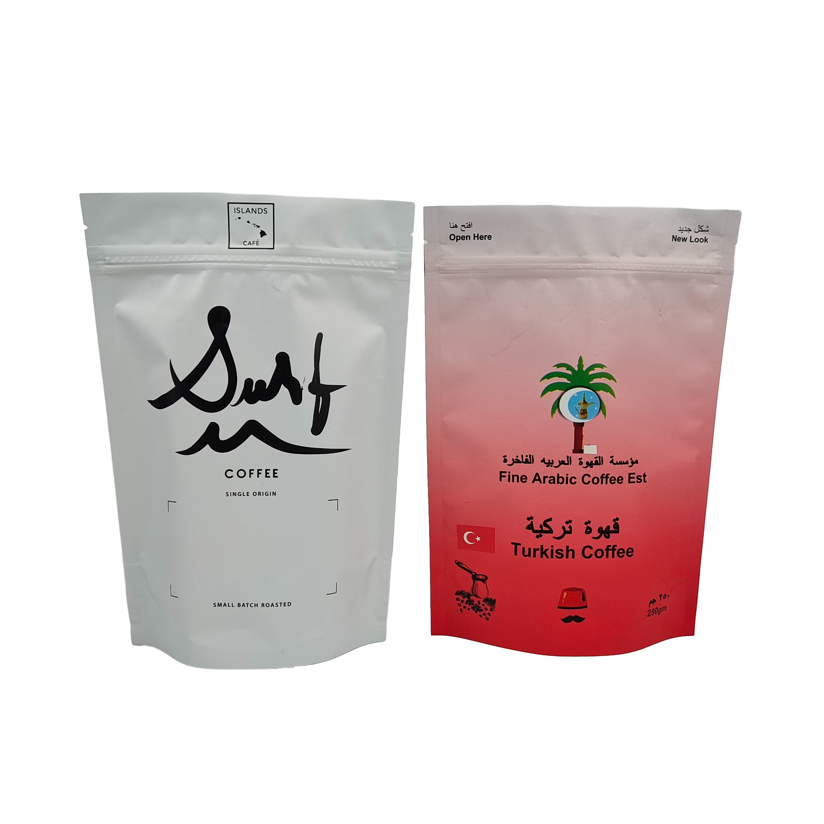 투명 맑은 창식품용 포장 가방 주문 인쇄 된 지플록 재봉식 서식용 가방