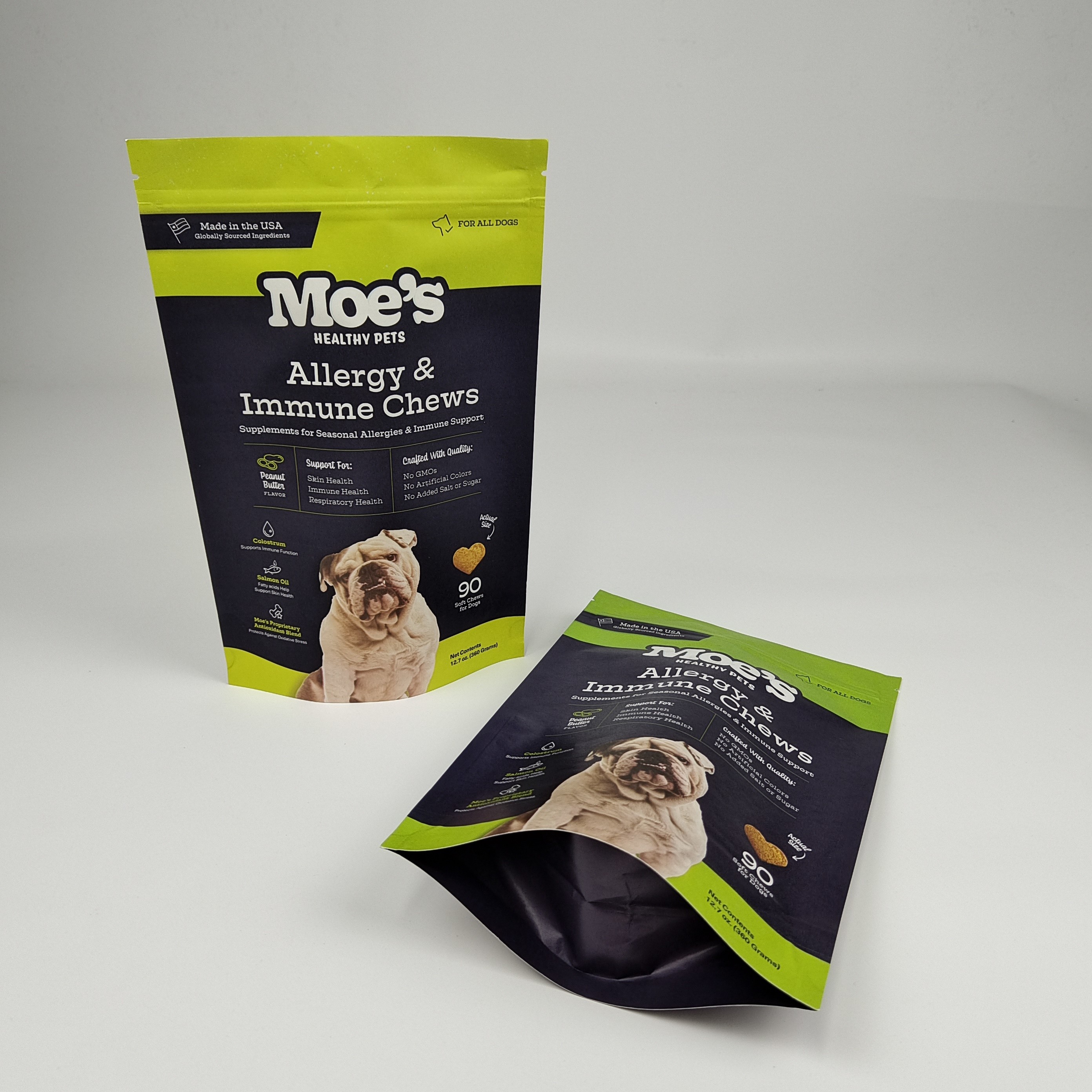 재활용 가능한 지퍼 흰색 갈색 크래프트 종이 가방 사용자 지정 식품 견과류 땅콩 차 사탕 쿠키 포장 로고와 함께 서지 가방