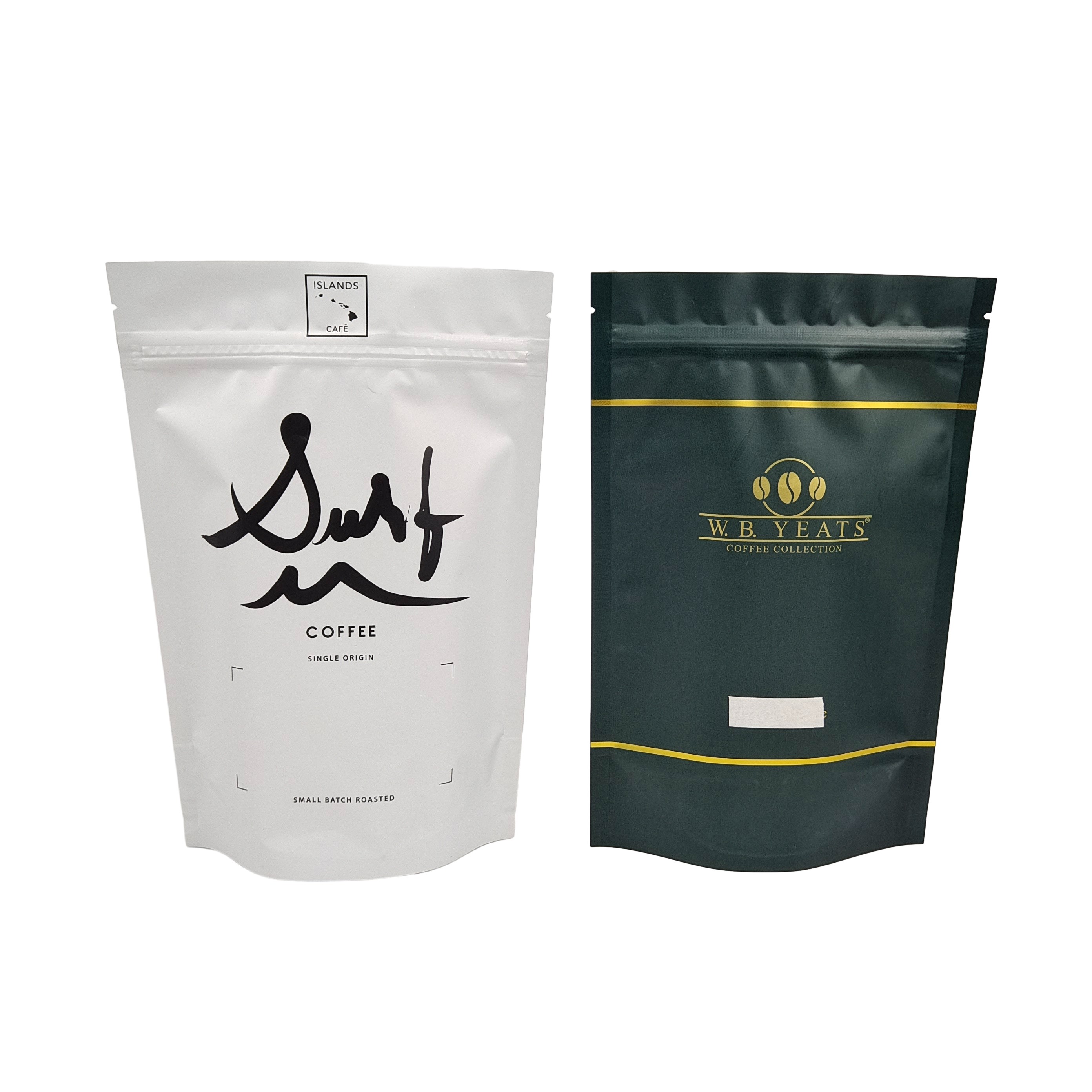 100g 200g 커피 콩 맞춤식 재 닫을 수 있는 Ziplock 가방 매트 알루미늄 필리프 밸브가 있는 커피 팩