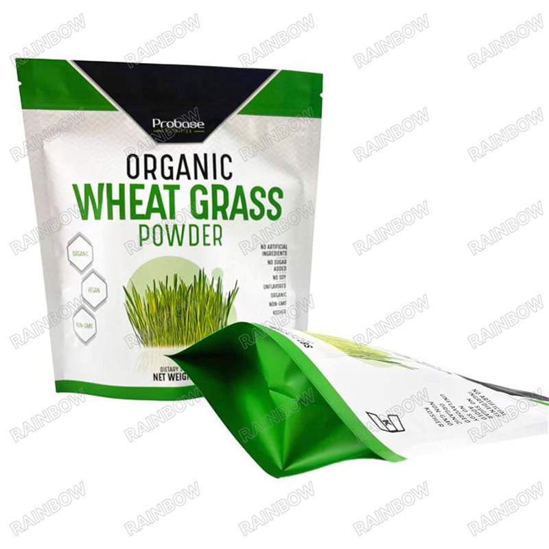 친환경 크래프트 종이 가방 플라 재료 지프 잠금 가방 로고로 서있는 가방 내구성 높은 품질 포장 가방 스탠