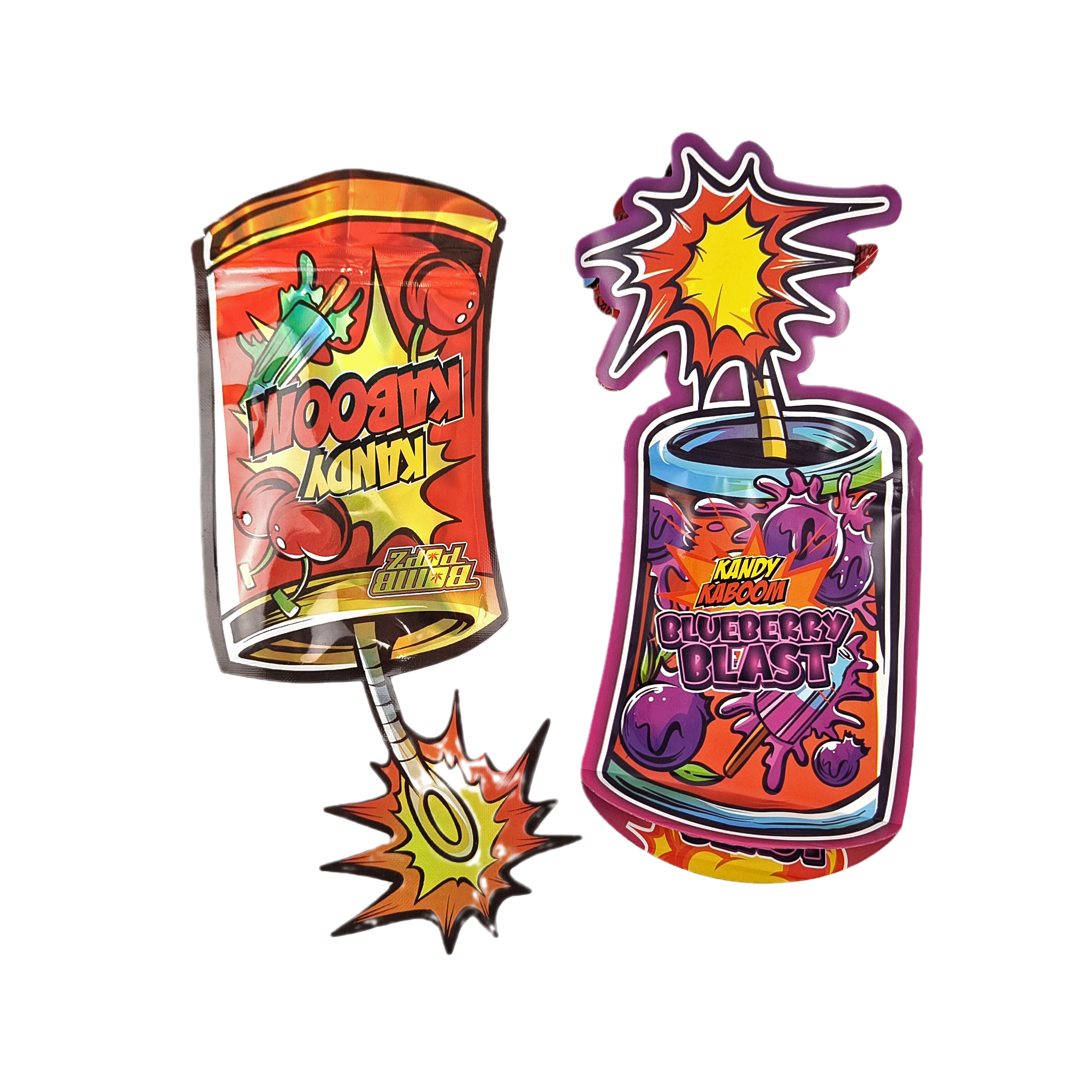 사용자 지정 특수 모양의 지퍼 패키지 부드러운 터치 CBD 어린이 보호 3.5g 불규칙 다이 커트 플라스틱 가방