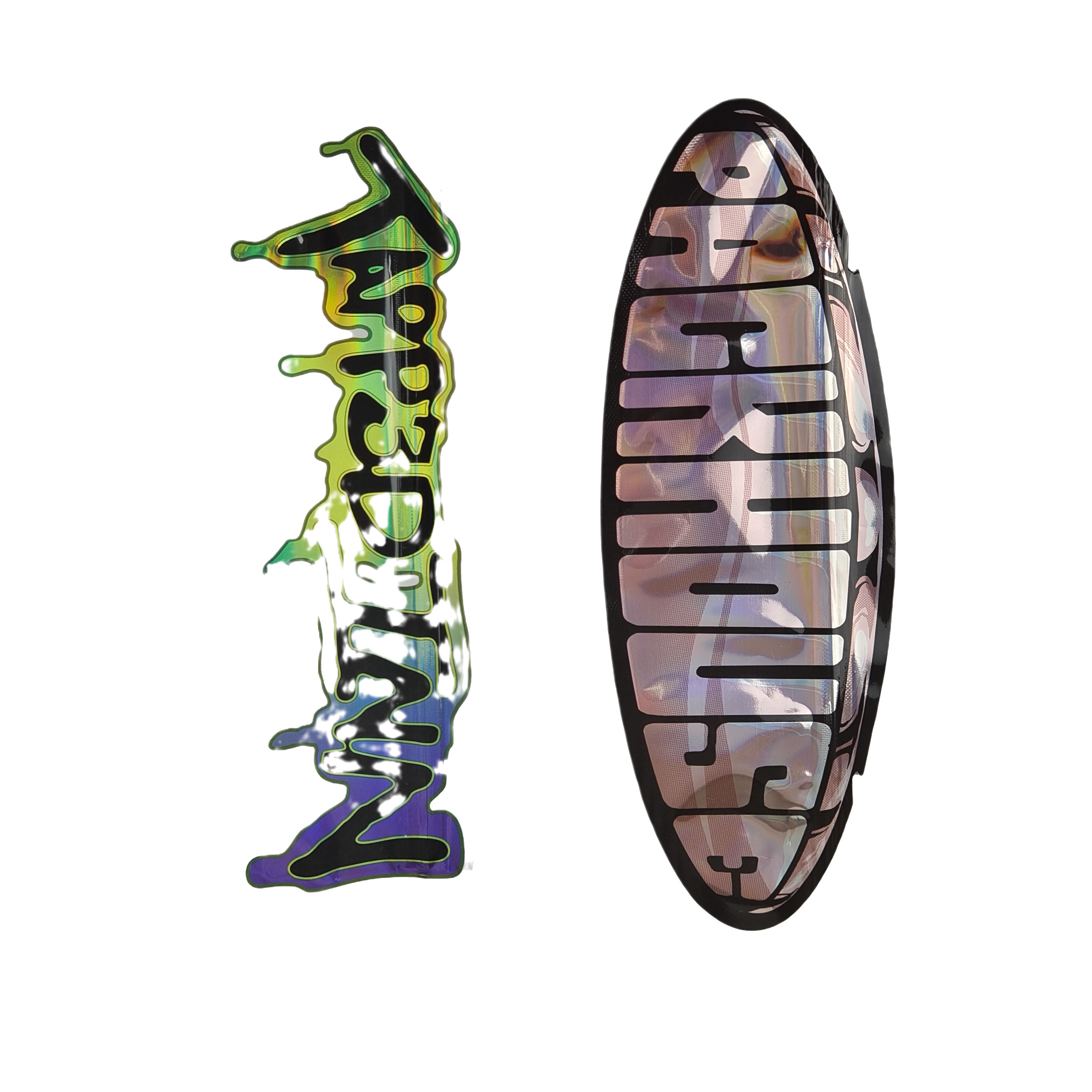 주문 3.5g 홀로그램 다이 커트 마이러 가방 불규칙한 모양 포장 지퍼 냄새 방지 다이 커트 플라스틱 포장 가방