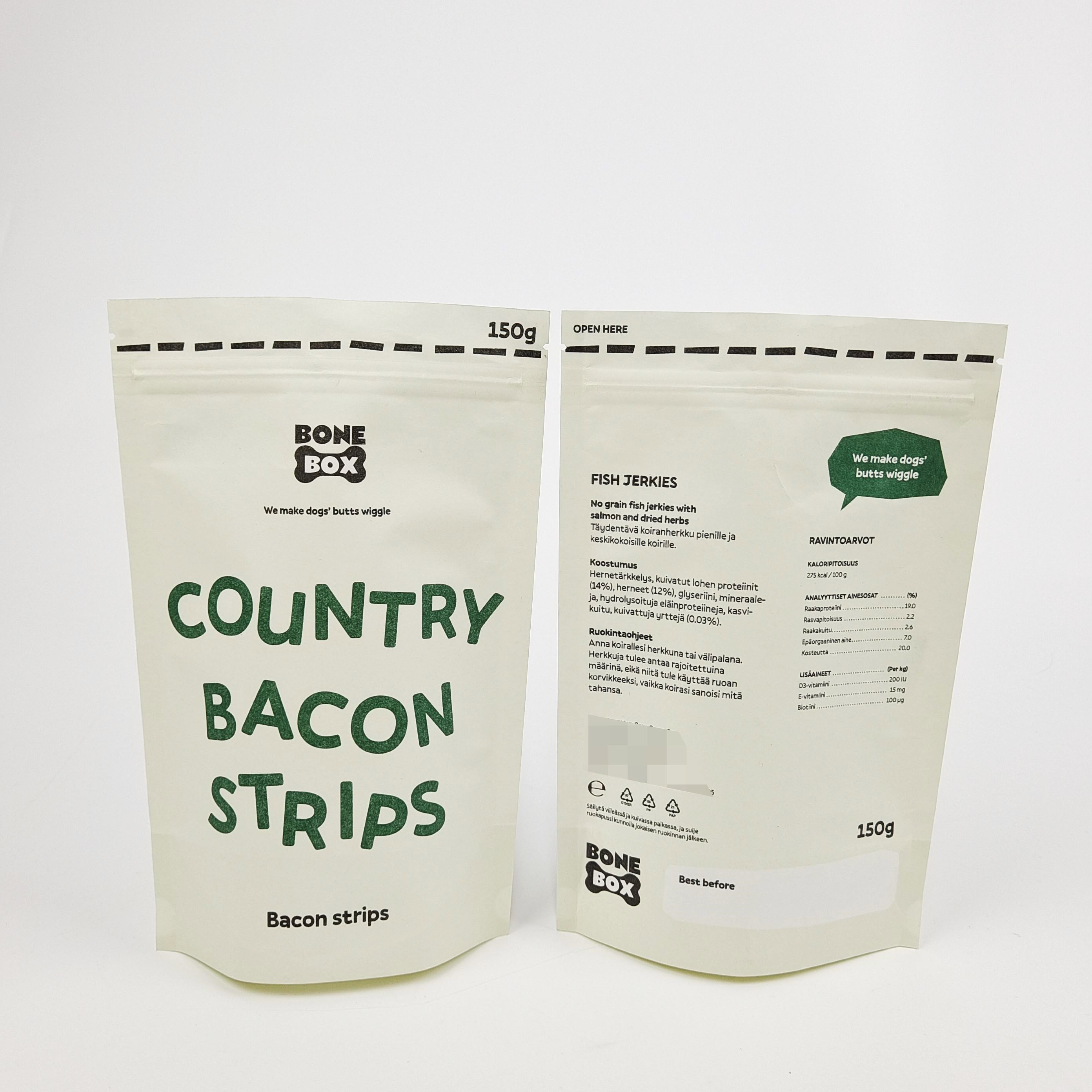 흰색 손잡이 소재와 스탠드 개인화된 선물 가방에 포함