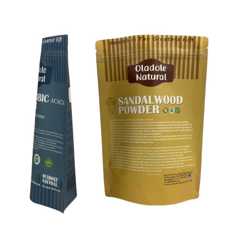 크래프트 브라운 종이 간식 가방 포장 서지 포지 플래트 바닥 칩