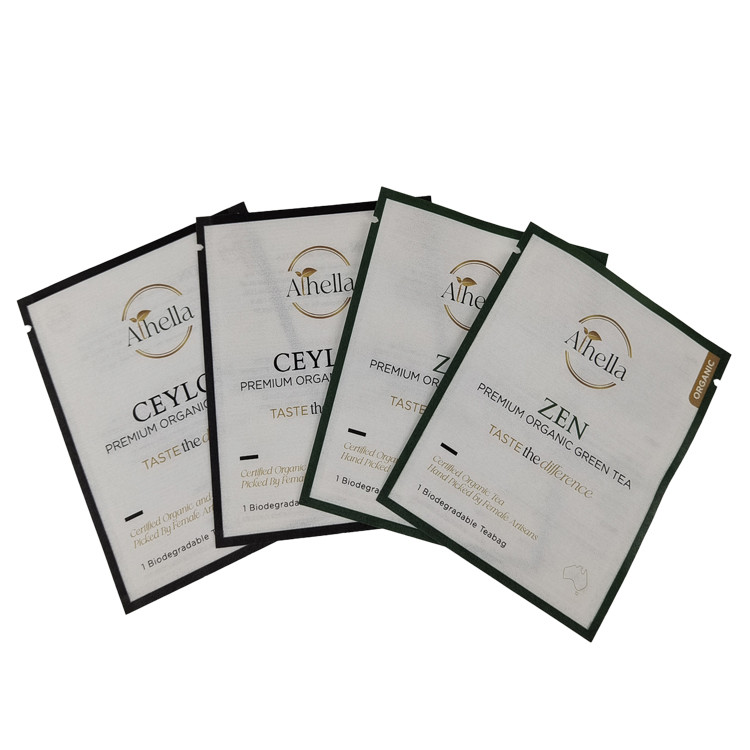 맞춤식 식품 등급 생분해성 스탠드업 크래프트 종이 가방 3.5g 7g 고무 사탕 포장