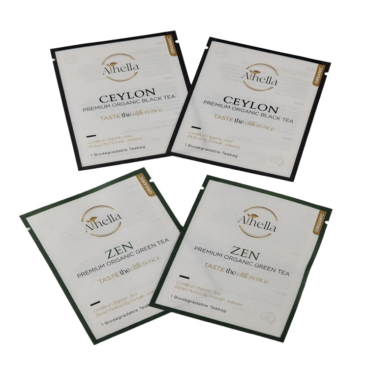 세 면 봉인 가방 모양과 크기와 함께 주문 모든 크기의 차 봉지 포장