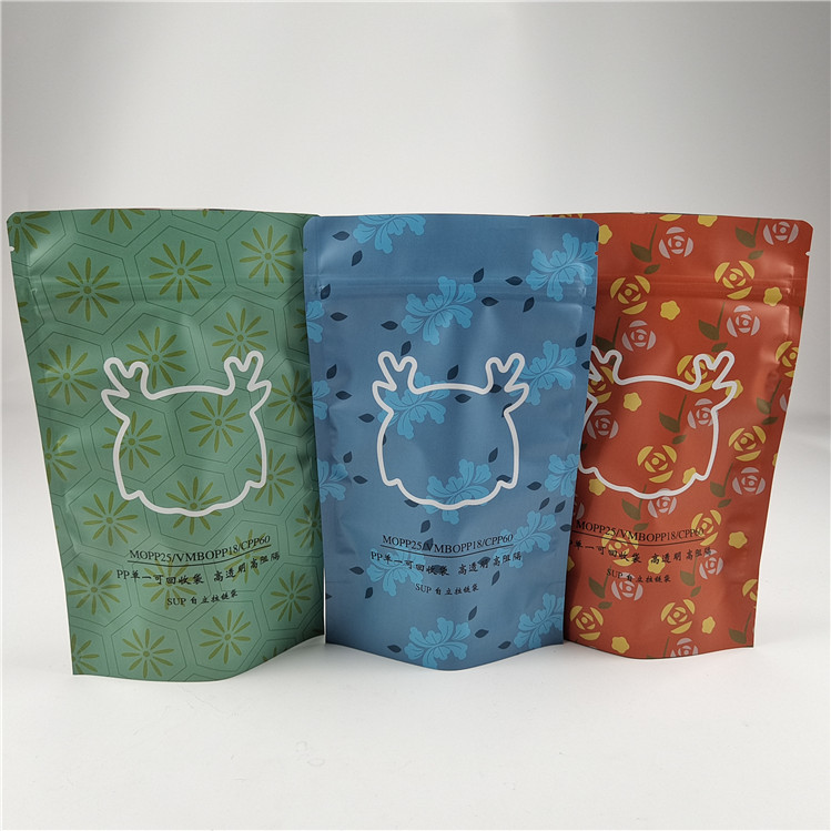 맞춤형 크기 친환경 간식 가방 포장 매트 알루미늄 엽서 서지 가방 지플록 도이팩 가방