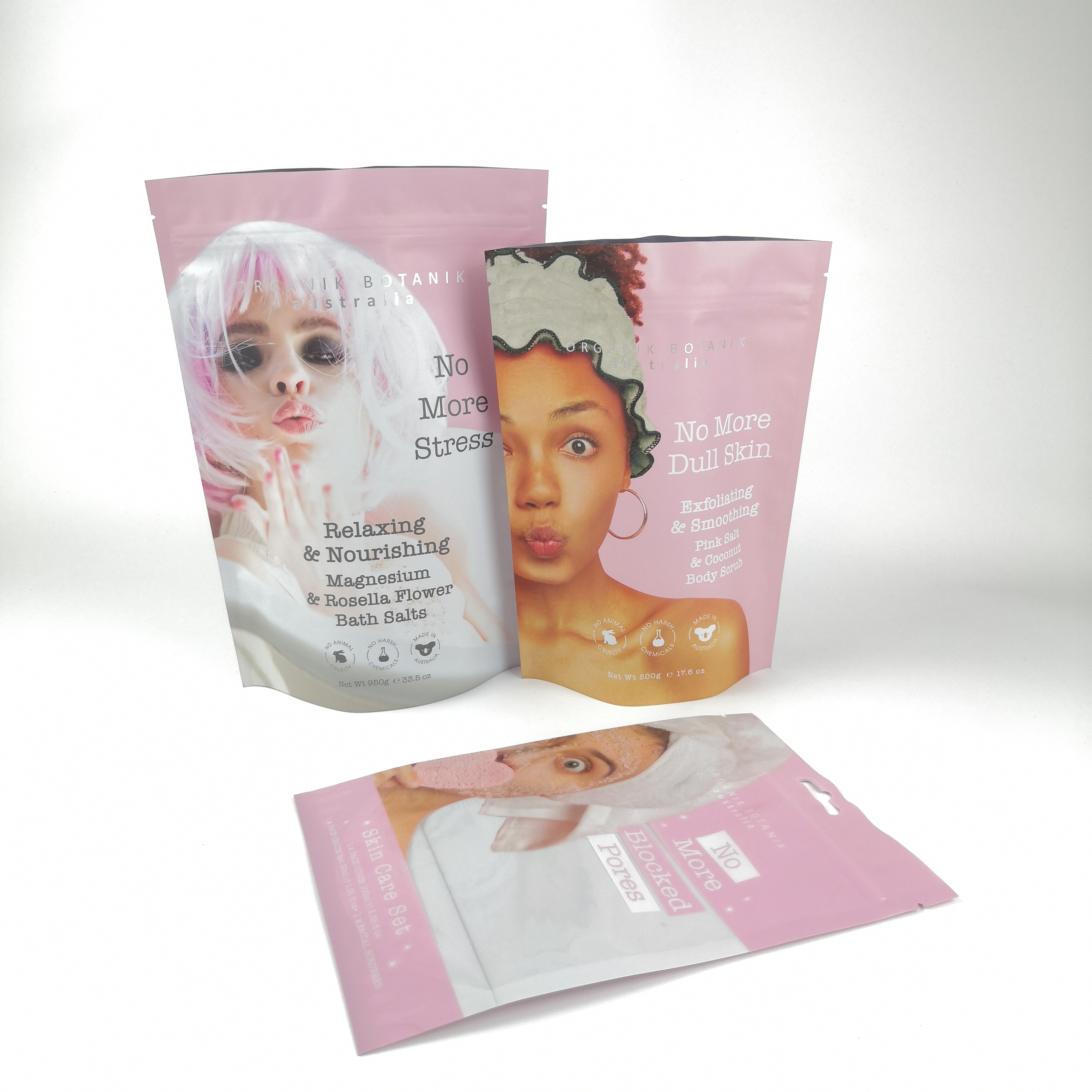 공장 컷섬 인쇄 된 플라스틱 서지 가방 로고 인쇄와 함께 다시 닫을 수있는 플라스틱 가방