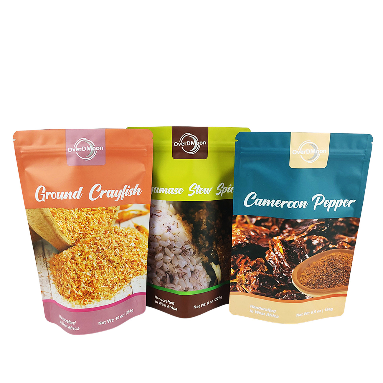 매트 완성 250g 향신료 포장용 플라스틱 가방 식품 등급 향신료 가방