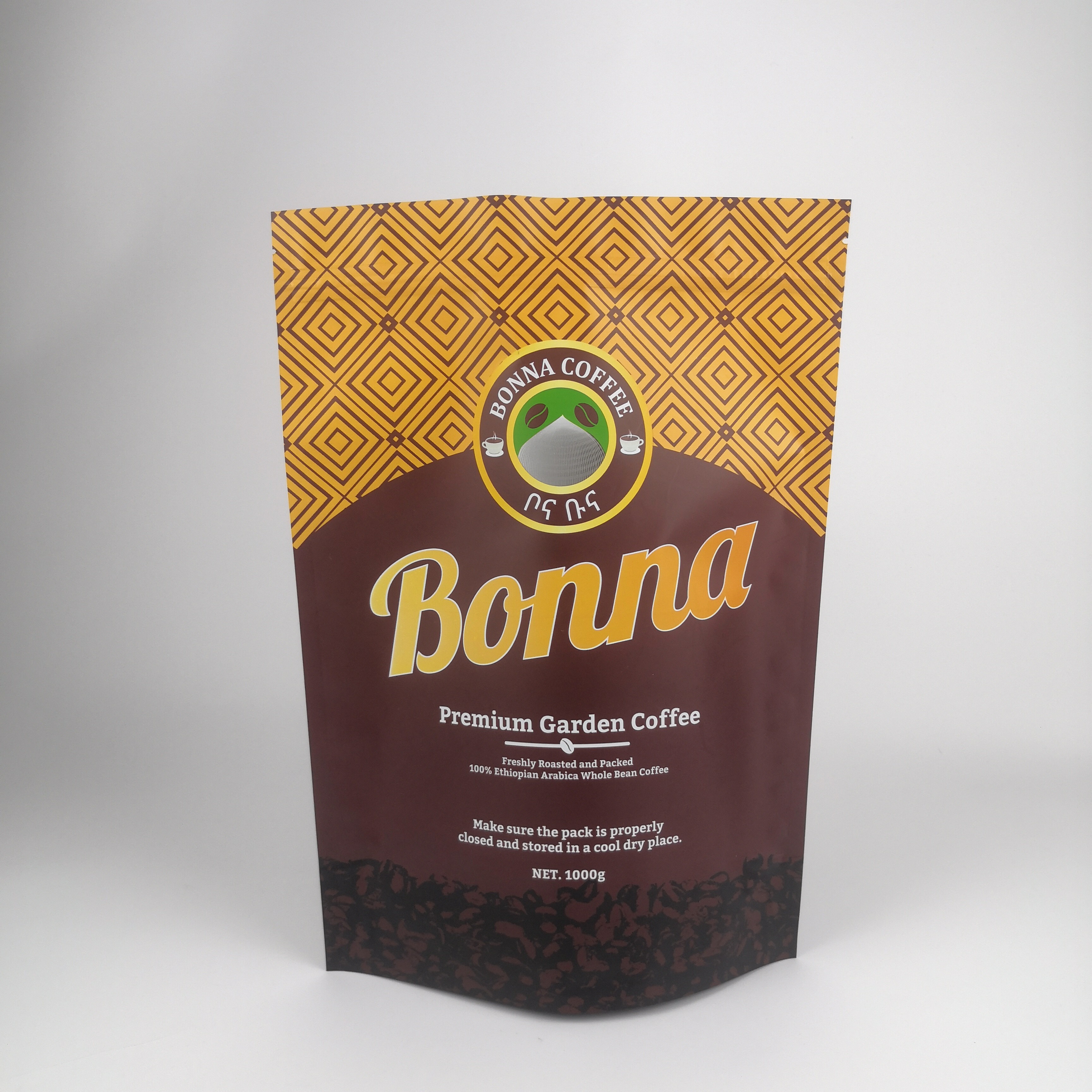 로고와 함께 인더스 재 닫을 수 있는 냄새 방지 크래프트 종이 포장 가방