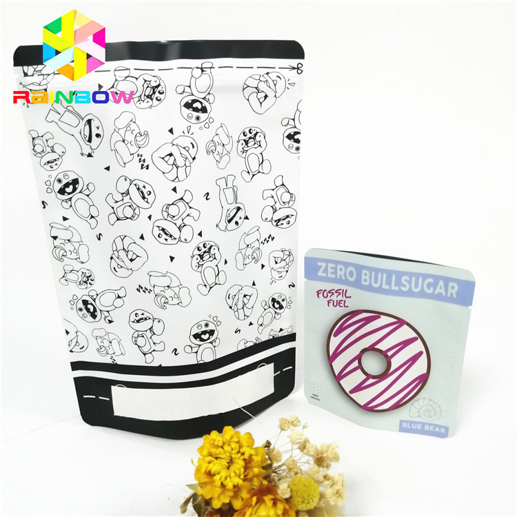 재사용 기능과 지퍼 폐쇄와 함께 맷 마무리 애완 동물 음식 가방