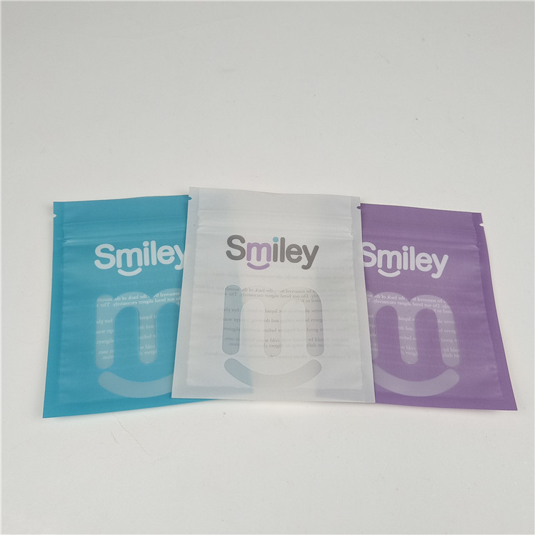 맑은 치아 어라이너 마일러 3면 밀폐 플라스틱 봉지 포장 누출 방지 및 습기 방지