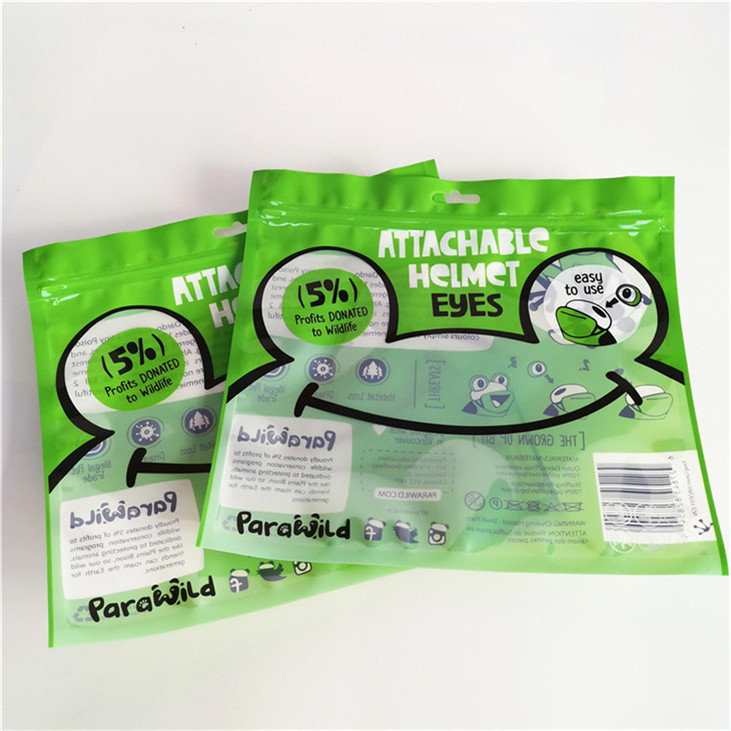 다시 닫을 수 있는 습기 방지성 3면 밀폐 평면 포장재 플라스틱 봉지