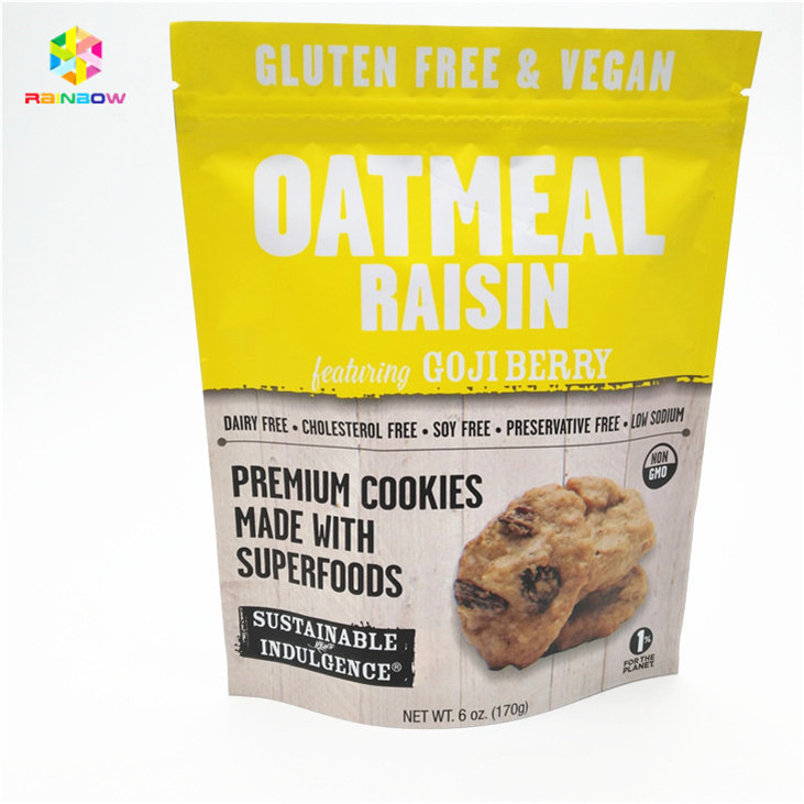 환경 친화적이고 안전한 재료 간식 포장 봉지 최대 10 가지 색상이 허용됩니다