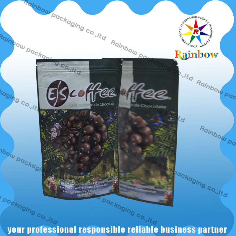 지플락과 둥근 바닥으로 포장하는 알루미늄 호일 티백