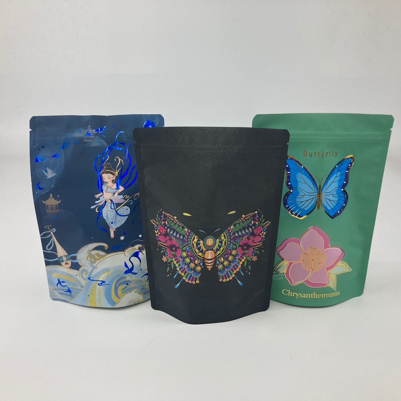 맞춤형 스팟 자외선 서있는 가방 초콜릿 견과류 플라스틱 포장 가방