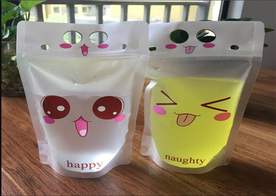 지퍼는 우유를 위한 Custome 재사용할 수 있는 간격을 인쇄하는 주머니 Gravnre를 위로 서 있습니다