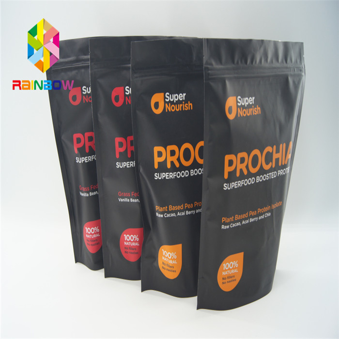 주문을 받아서 만들어진 인쇄는 식사/사탕/건빵을 위한 부대 눈물 노치를 위로 서 있습니다