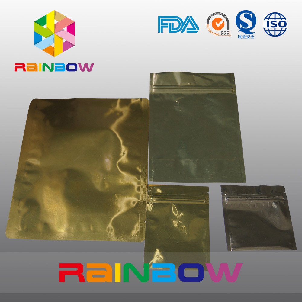 금 알루미늄 호일 전자 제품을 위한 반대로 정체되는 부대 지퍼 주머니 패킹
