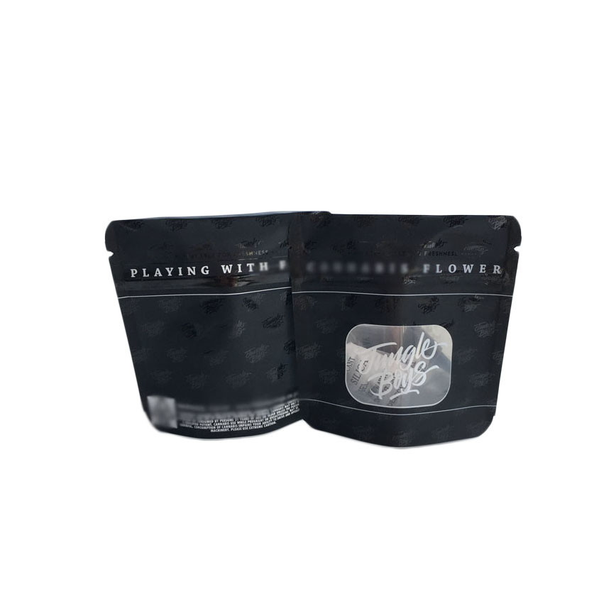 반점 UV 투명한 명확한 앞 창문을 포장하는 광택이 없는 까만 지상 플라스틱 주머니