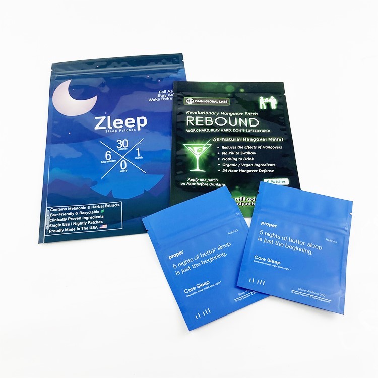 미생물에 의해 분해된 포일 크라프트지 종이 조각 샤쉐 에어백 화장품 샘플 3은 실드백을 측면을 댑니다