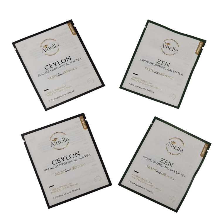 차 커피 파우더 콤포스타블 재봉 가능한 마이러 봉지