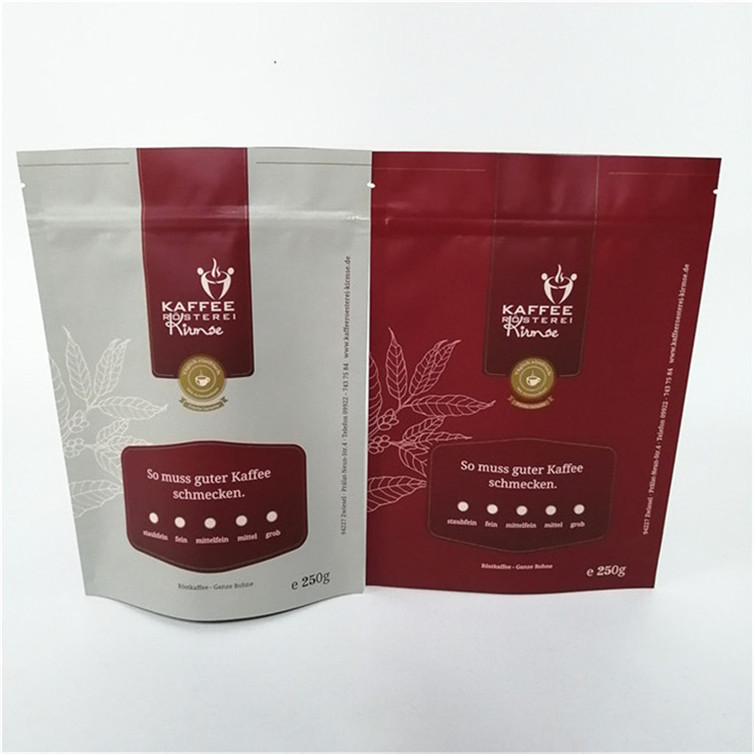 소매 재활용 가능한 서있는 지프 잠금 열 밀폐 플라스틱 봉지 식품 포장물 누출 방지