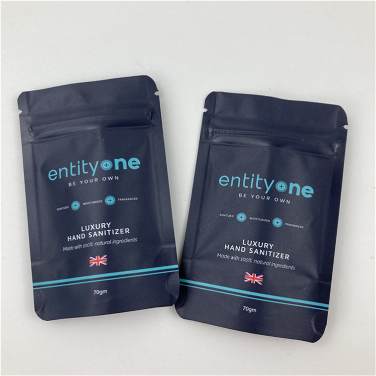 사용자 지정 로고 인쇄 된 지퍼 매트 마감 알루미늄 엽 식품 등급 재료 도이팩