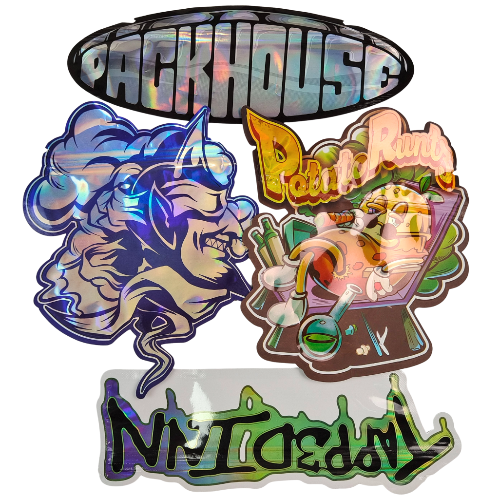 핫 판매 톡톡 튀는 다이 커트 마일러 가방 Zipper 식용품 냄새 방지 3.5 7g 14g 28g 버섯 찌꺼기 사용자 지정 인쇄 플라스틱 가방