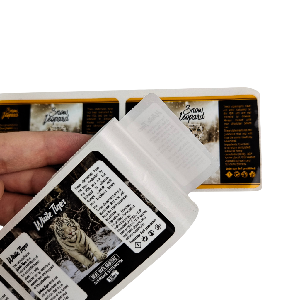 PVC 접착 비닐 PVC 종이 스티커 방수 UV 홀로그램 인쇄 자체 접착 롤 라벨 포장 라벨