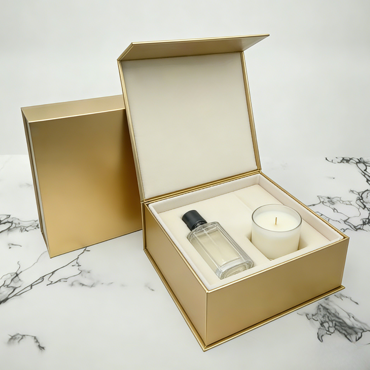 커스텀 로고 고급 대형 매트 카드보드 생분해성 자석 닫기 접는 박스 패키지 화장품 포장