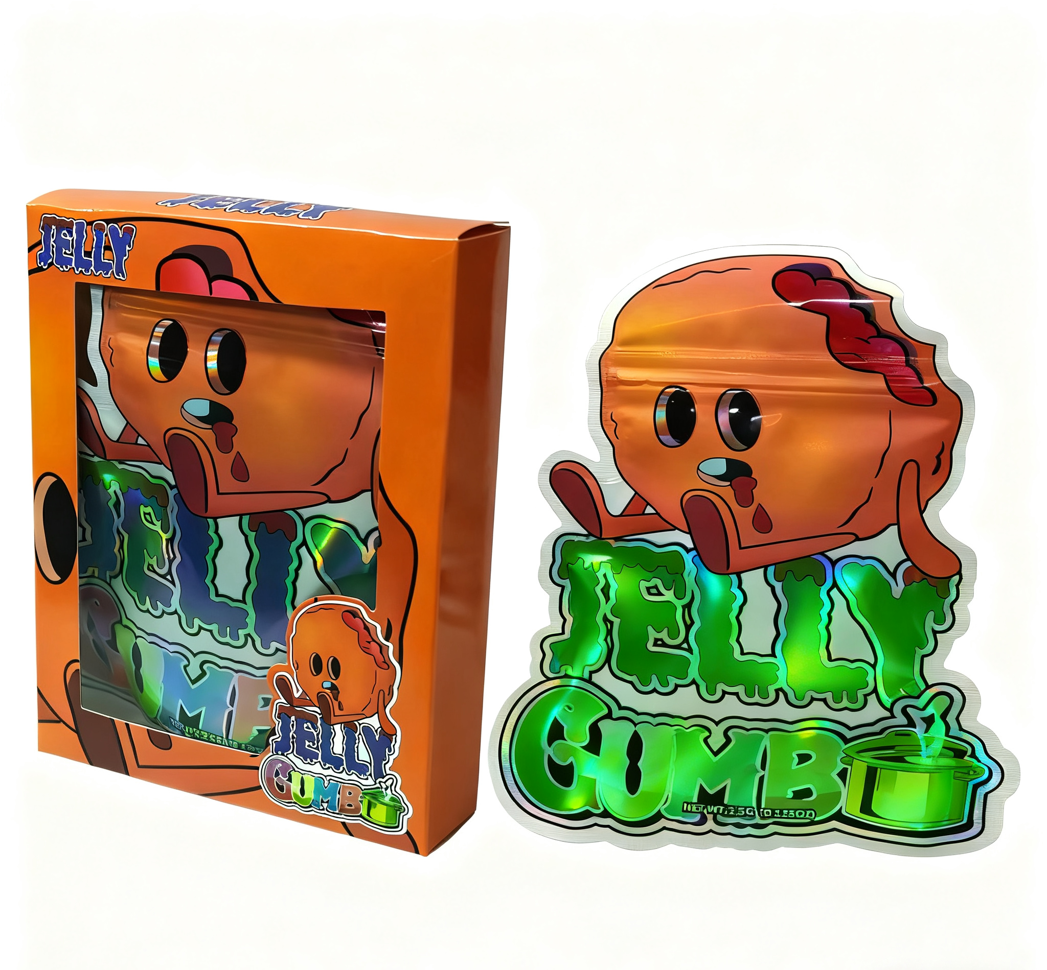 맞춤형 인쇄 3.5g 재밀봉 마일러 백 간식 포장용 스탠드업 파우치