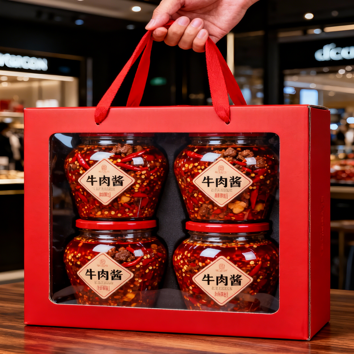 투명 창이 있는 맞춤형 휴대용 선물 종이 상자 파티 선물 상자 사탕 쿠키 도넛 상자 손잡이가 있는 종이 상자