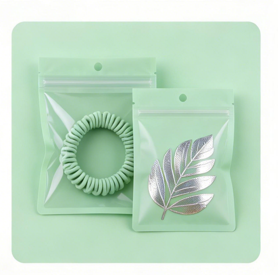 보석 귀걸이를 위한 맞춤형 PE 플라스틱 봉지 재활용 가능한 항 산화 일면 투명한 지퍼 잠금 저장 가방