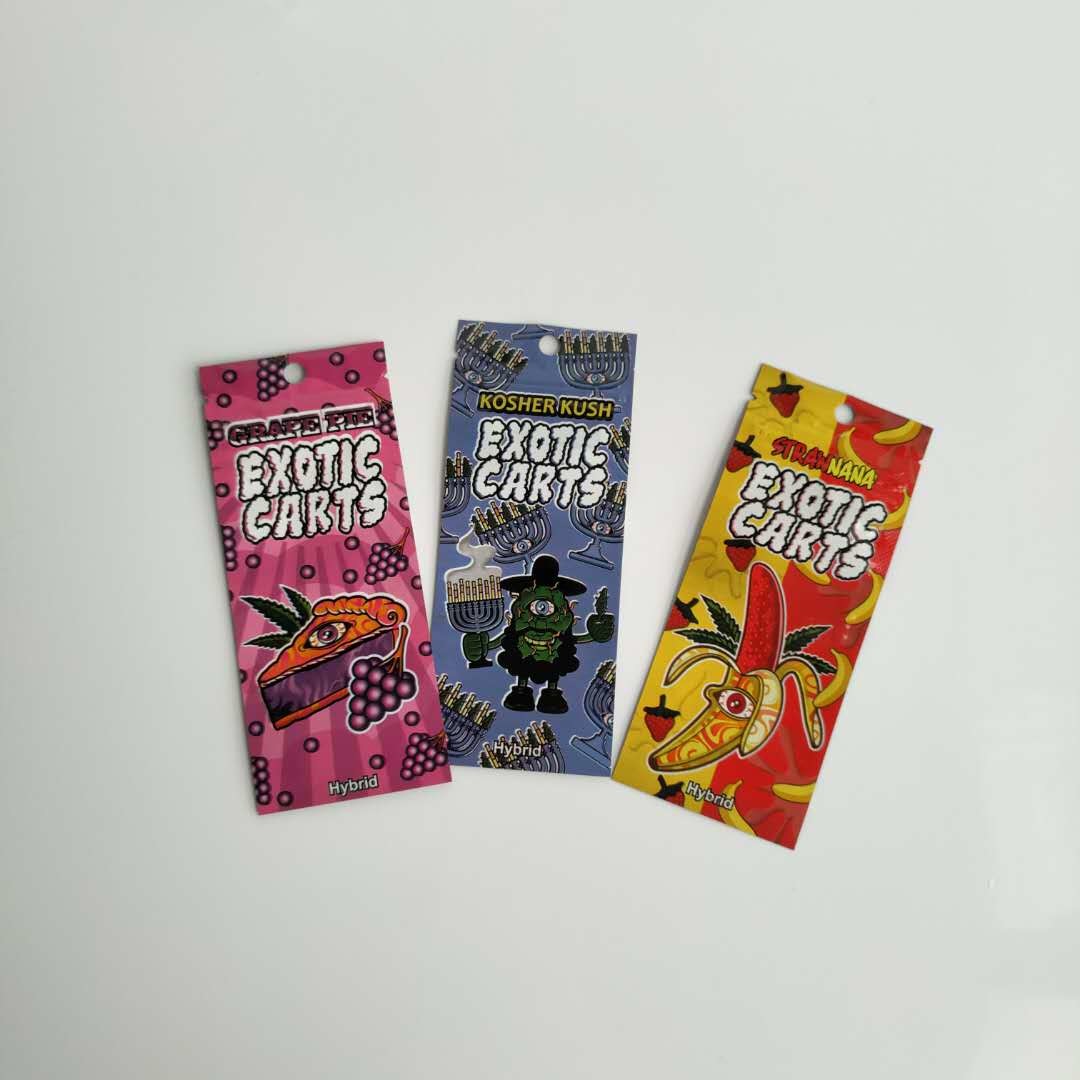 Vape 카트리지 식품 포장 부대 명확한 창을 가진 주문 로고 Zip 자물쇠