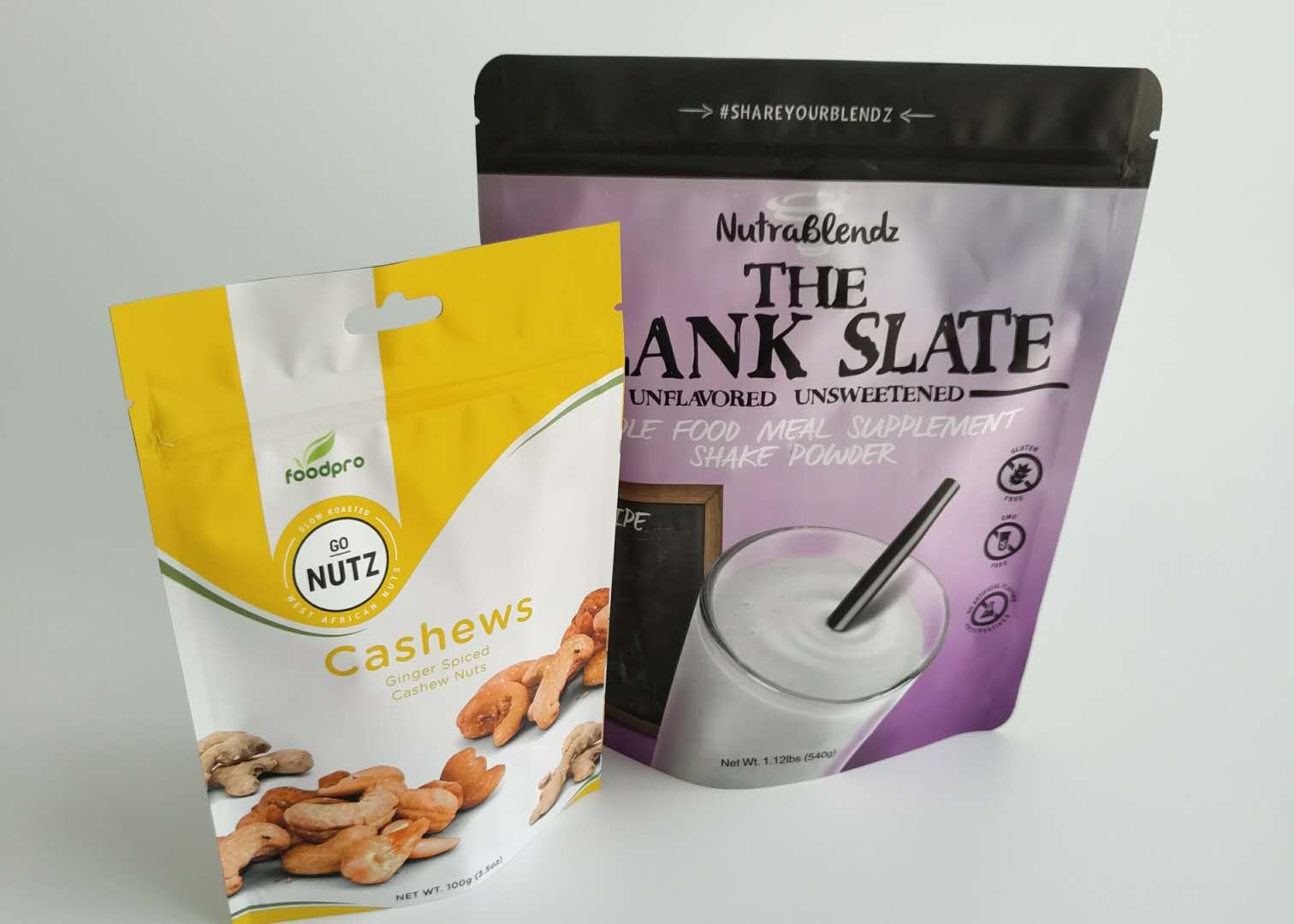 카카오 단백질 간식 가방 포장, 서 서 Zipper Pouch Custom Printing Logo