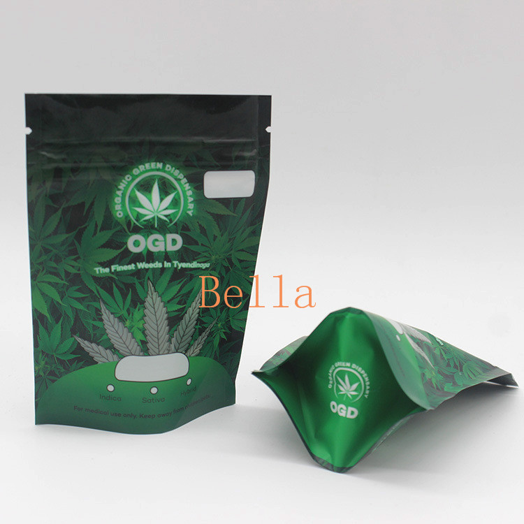 명확한 정면 Mylar Zip 비닐 봉투 CBD 개구리 씹기 Gummies 포장 향낭 주머니