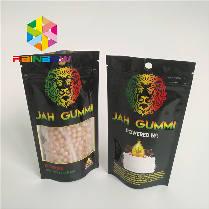 지플락 인쇄한 포일에 의하여 박판으로 만들어진 Mylar는 주머니 Mmj 잡초 마리화나 포장을 위로 서 있습니다