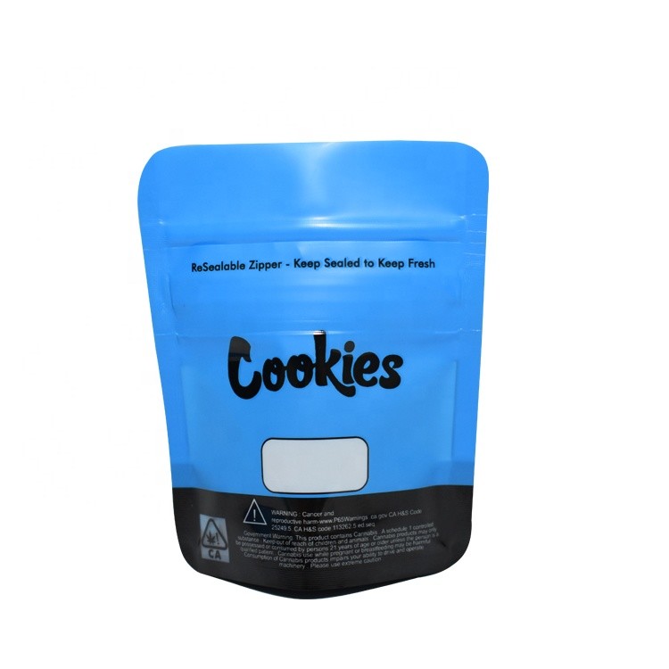 3.5g 과자를 포장하는 주문 초본 향은 명확한 창을 가진 Mylar 아이 증거를 자루에 넣습니다