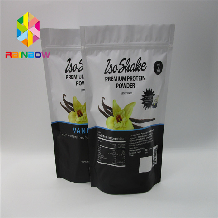 단백질 분말을 위한 알루미늄 호일 차 음식 지플락 부대를 포장하는 재상할 수 있는 플라스틱 주머니