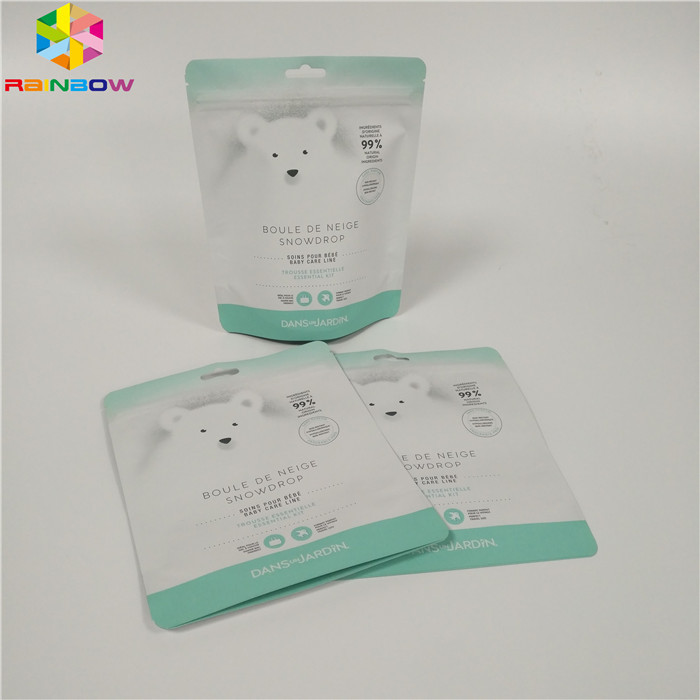 지퍼 정상은 포일 주머니 알루미늄 호일 몸이 부대를 제거하는 포장 Bath 소금을 위로 서 있습니다