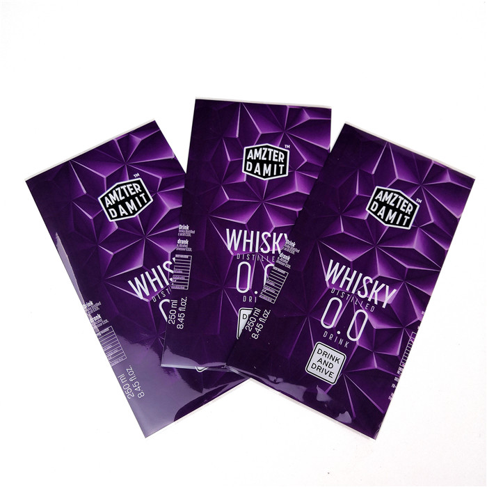 플라스틱 물병 상표를 위해 방수 다채롭이 UV 저항하는 수축 소매에 의하여 레테르를 붙입니다